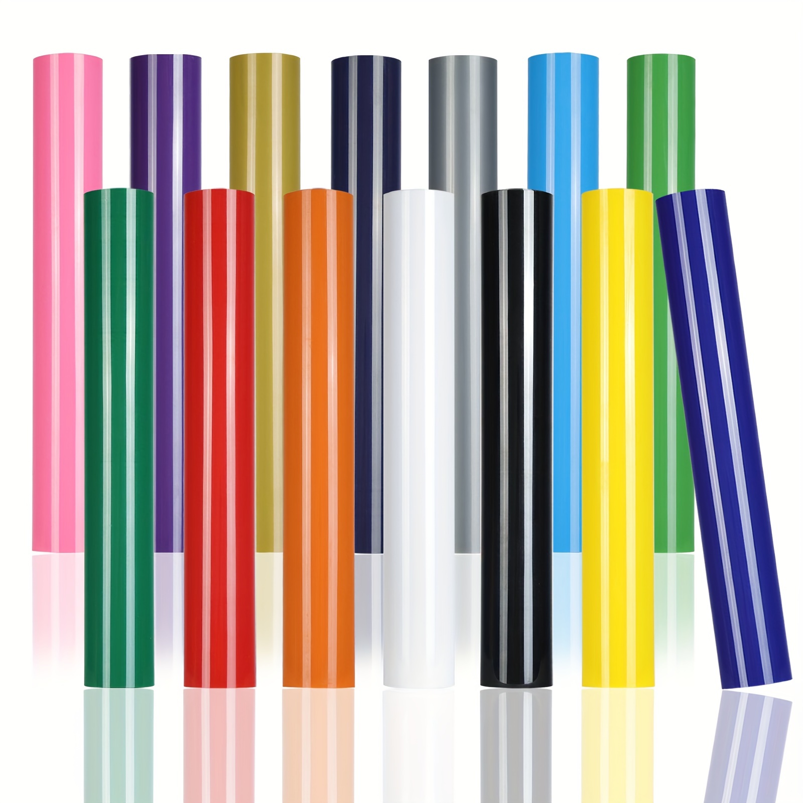 4 color 8 rolls HTV WithSticky - огляд і ціна Heat Transfer Vinyl Roll