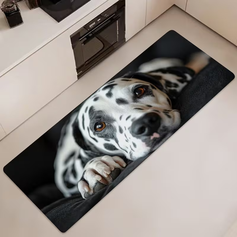 Cute Black Pug Dog Runner Rug  - огляд і ціна Commercial Wrap Printing