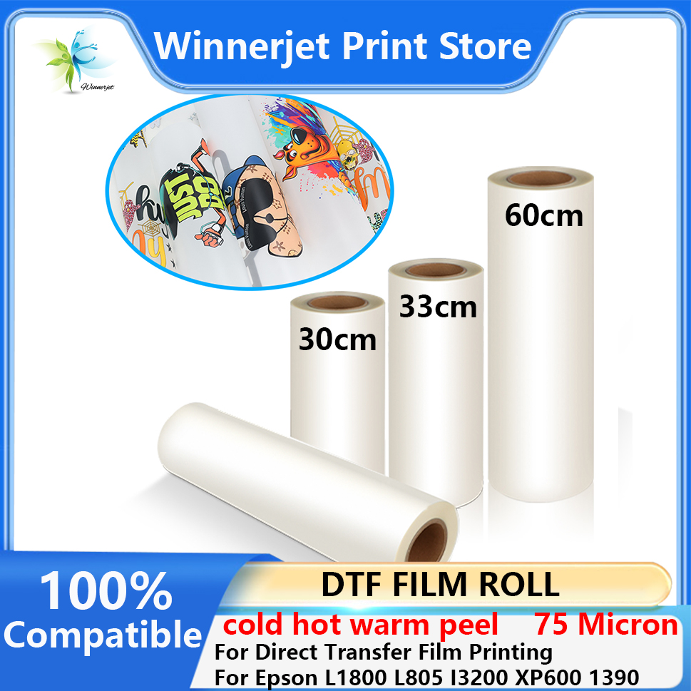30cm 33cm 60cm*100m DTF PET Fi - огляд і ціна Dtf Hot Peel Film