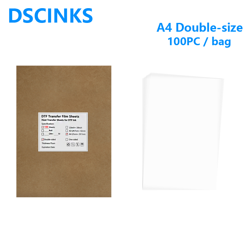 100PC A4 Textile T-Shirt Print - огляд і ціна Dtf Hot Peel Film