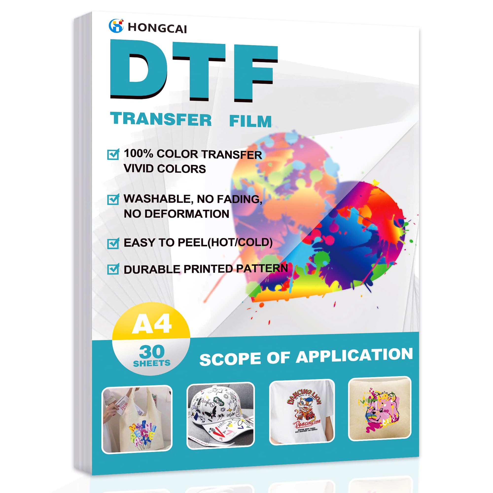 HONGCAI 30 sheets A4 DTF Trans - огляд і ціна Dtf Hot Peel Film